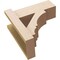 Ekena Millwork 6-in W x 14-in D x 14-in H Balboa Block Rough Cedar Woodgrain TimberThane Outlooker, Primed Tan OUTUR060X14X14BOA44RCPR - alternate 6
